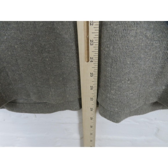 Vintage Polo Ralph Lauren Cardigan Sweater Mens Large Gray Alpaca Linen Button - Picture 10 of 10